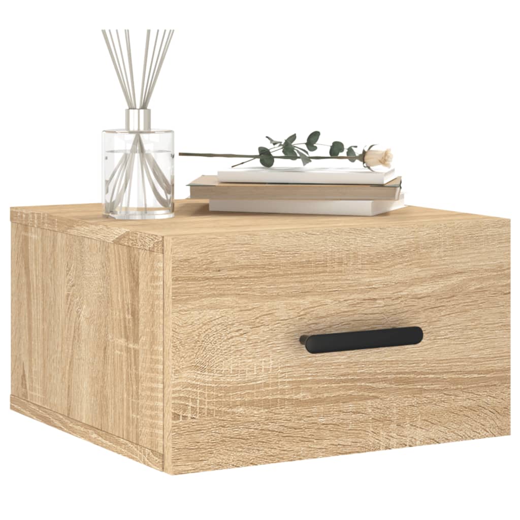 Wall-mounted Bedside Cabinet Sonoma Oak 35x35x20 cm